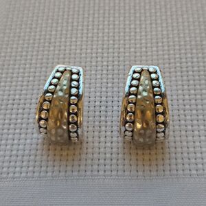 Vintage Gold & Silver Hoop Earrings